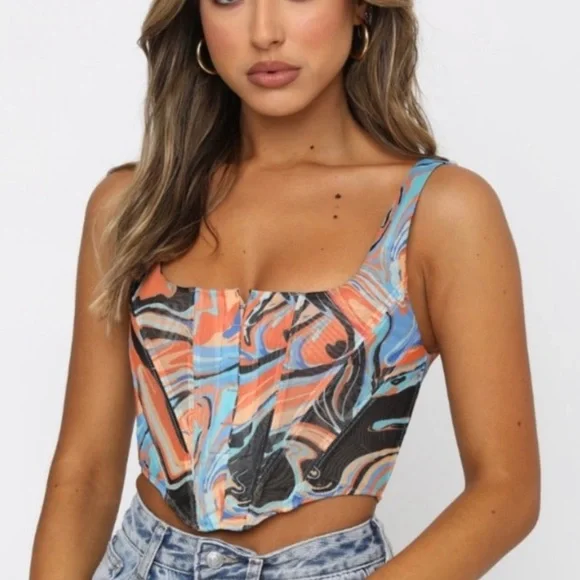 White Fox Something About You Corset Top size small NWT - Picture 4 of 6